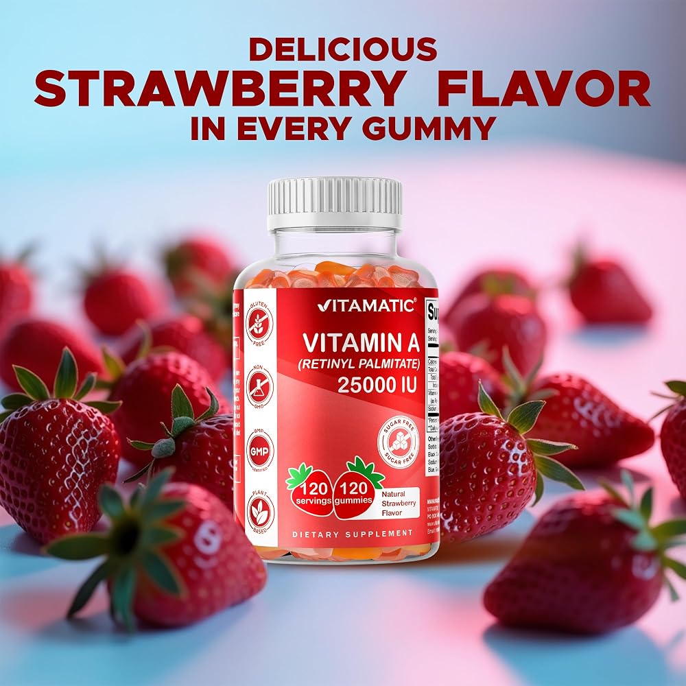 Vitamatic Vitamin A 25000 IU Gummies - 120 Gummies - image 5