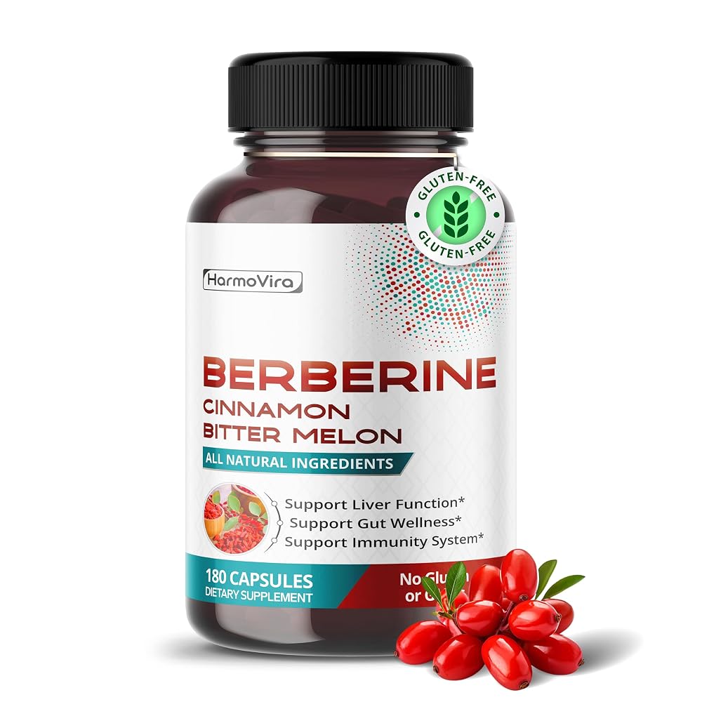 HarmoVira Berberine 13-in-1 Gut, Liver & Immune Support - 180 Capsules