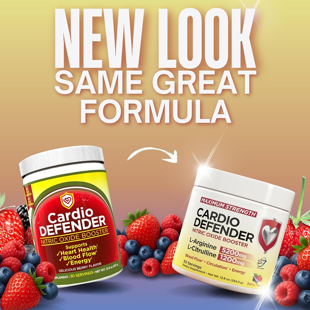 Cardio Defender L-Arginine 5200mg Nitric Oxide Booster - 12.8 oz - image 2
