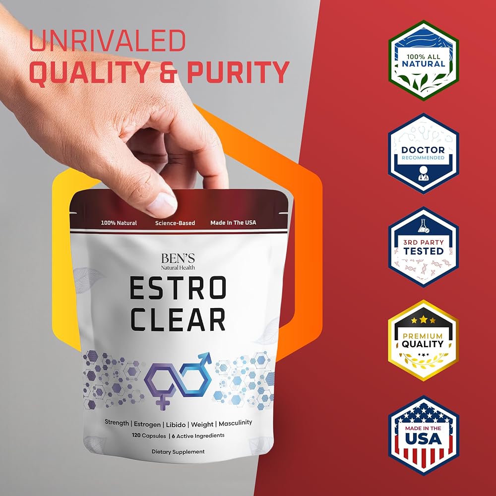 Ben's Natural Health Estro Clear Estrogen Blocker - 720 Capsules - image 6