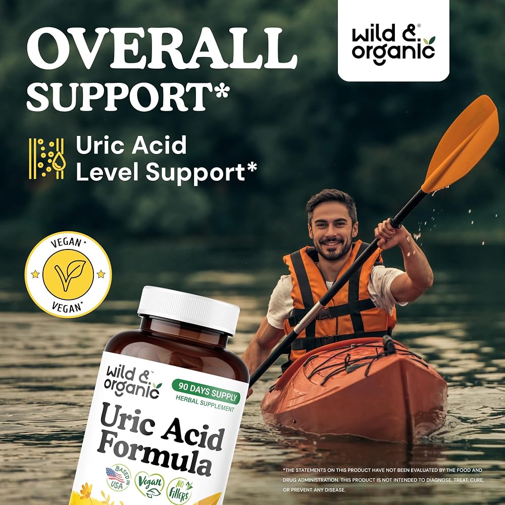 Wild & Organic Uric Acid Formula Capsules - Uric Acid Cleanse Support