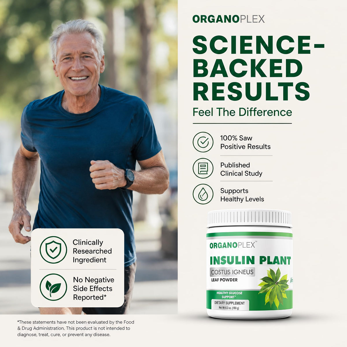 ORGANOPLEX Insulin Plant Powder - Blood Sugar Support Supplement - 2 - image 2