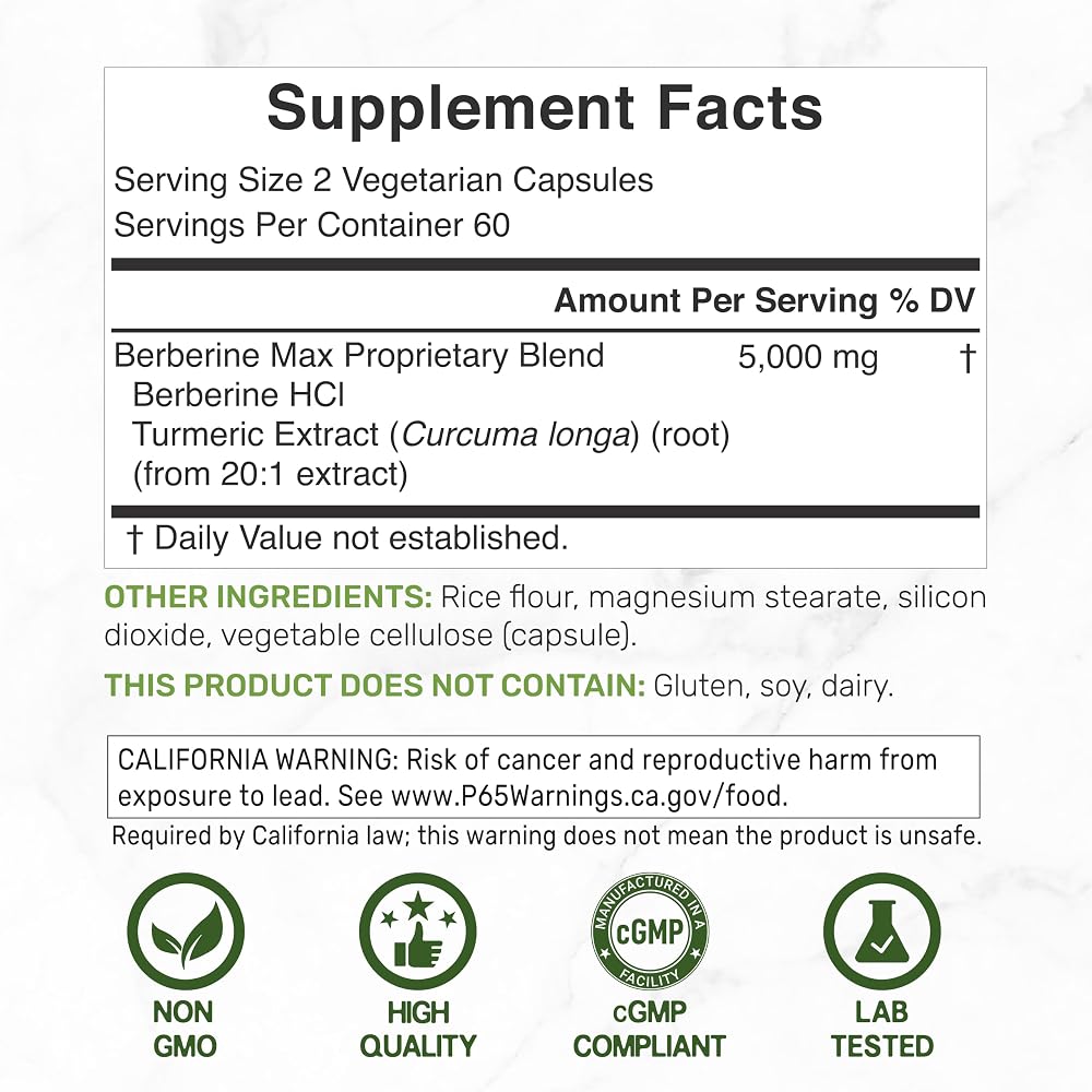 DEAL SUPPLEMENT Berberine MAX 5,000mg
