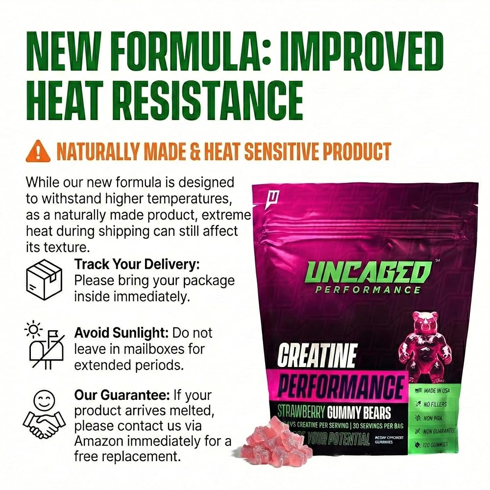 Uncaged Performance Creatine Monohydrate Gummies