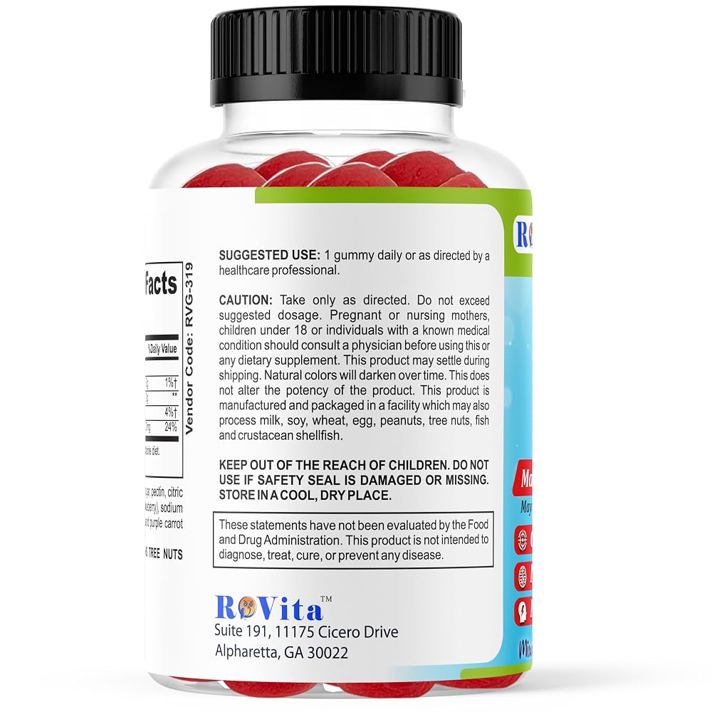 ROVita Calm Genius Magnesium Citrate Gummies for Kids - 60 Count - image 3