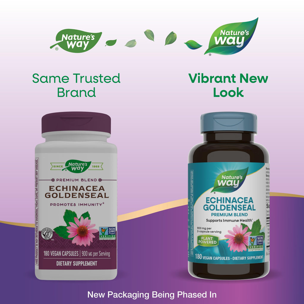 Nature's Way Echinacea-Goldenseal 900 mg - 360 Vegetarian Capsules - image 3