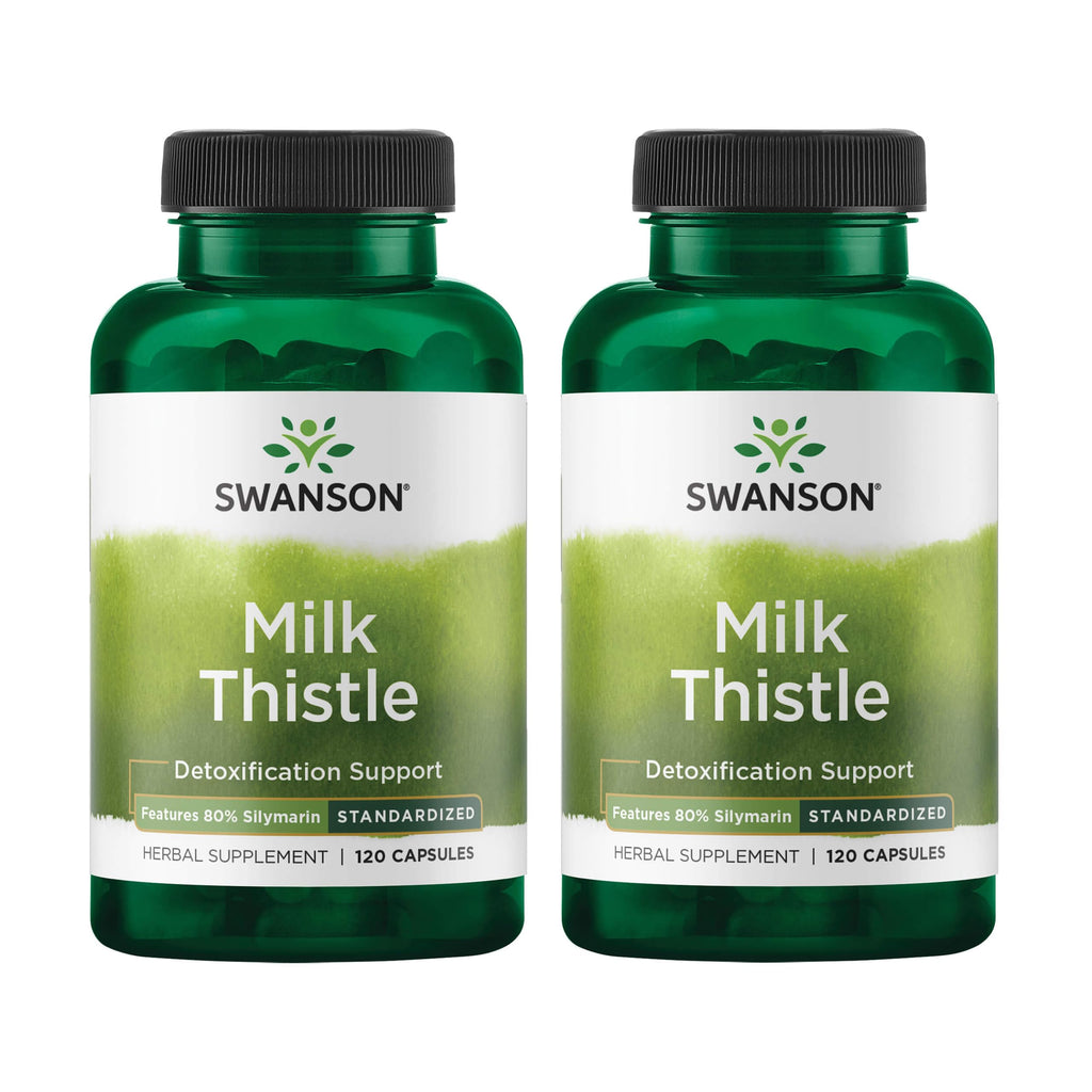Swanson Milk Thistle (Standardized) - Herbal Liver Support Supplement