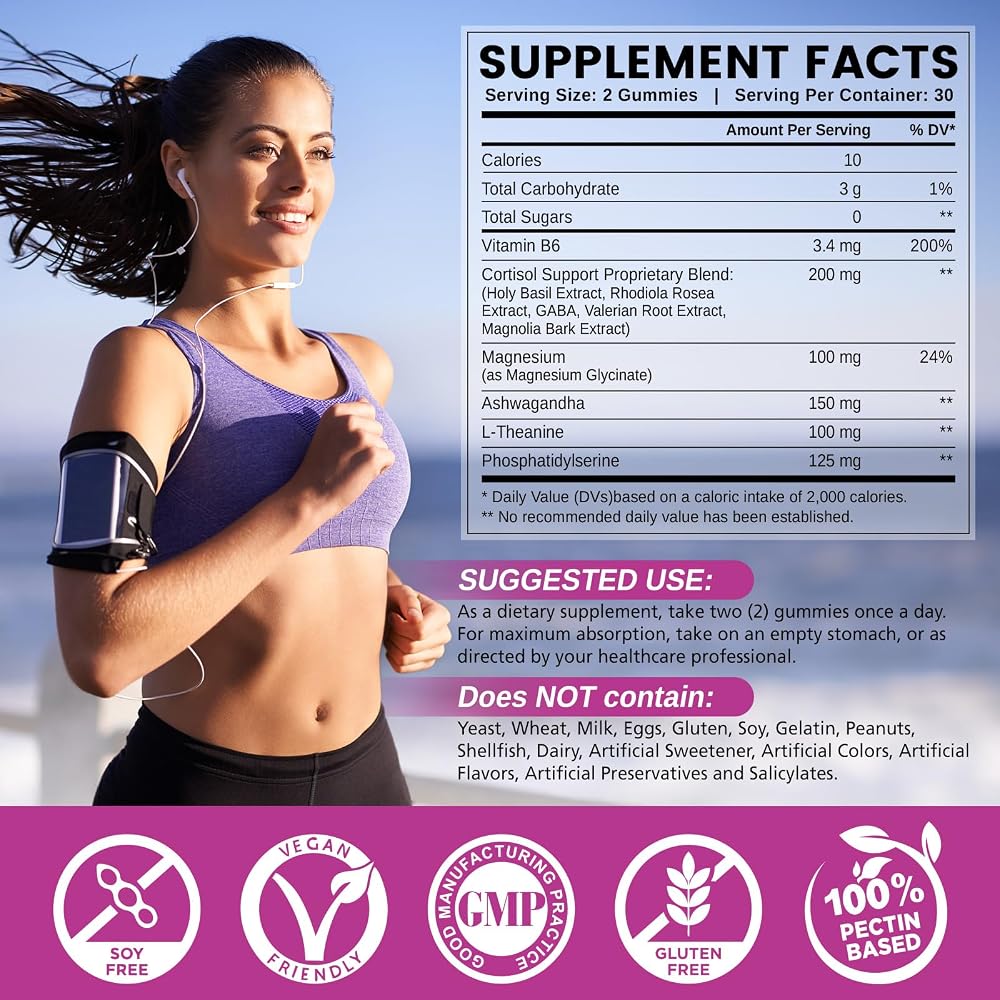 HOLLEGEND Cortisol Supplements for Women Men