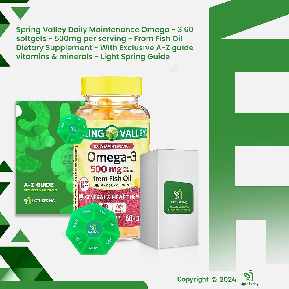 LightSpring Omega-3 Fish Oil 500 mg - 60 Softgels - image 2