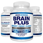 Arazo Nutrition Brain Function Supplement Memory & Focus - 60 Capsules - image 6