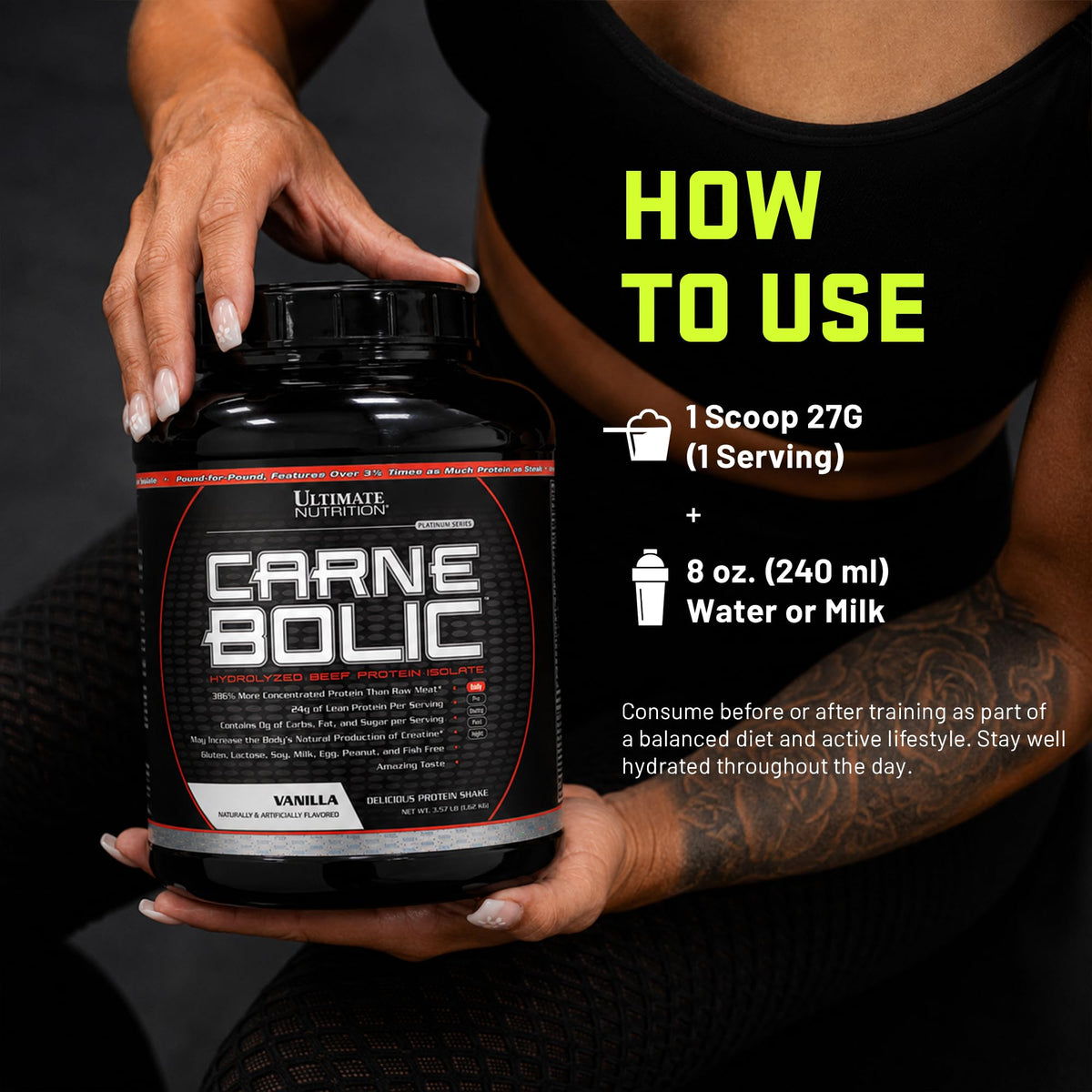 Ultimate Nutrition CarneBOLIC Hydrolyzed Beef Protein Isolate Powder