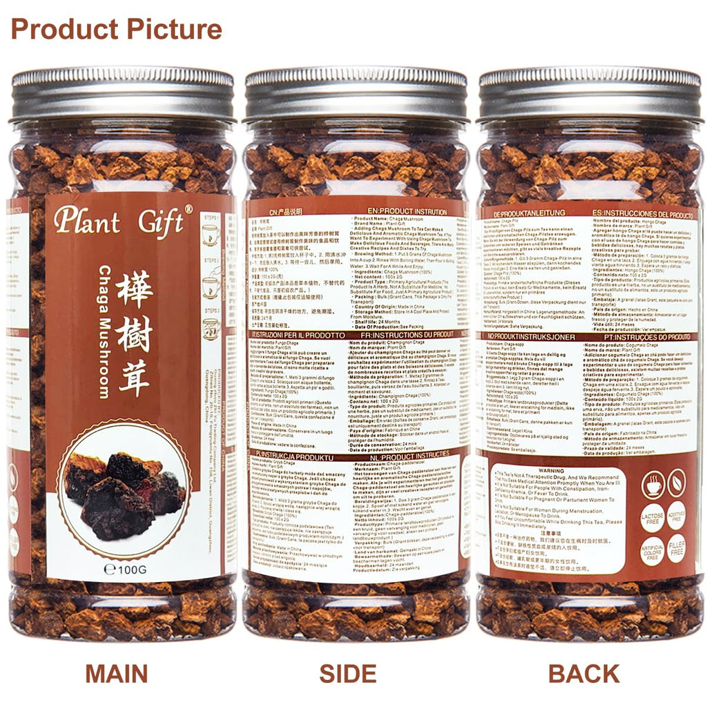 Plant Gift Chaga Mushroom Tea Chunks - 125g - image 9
