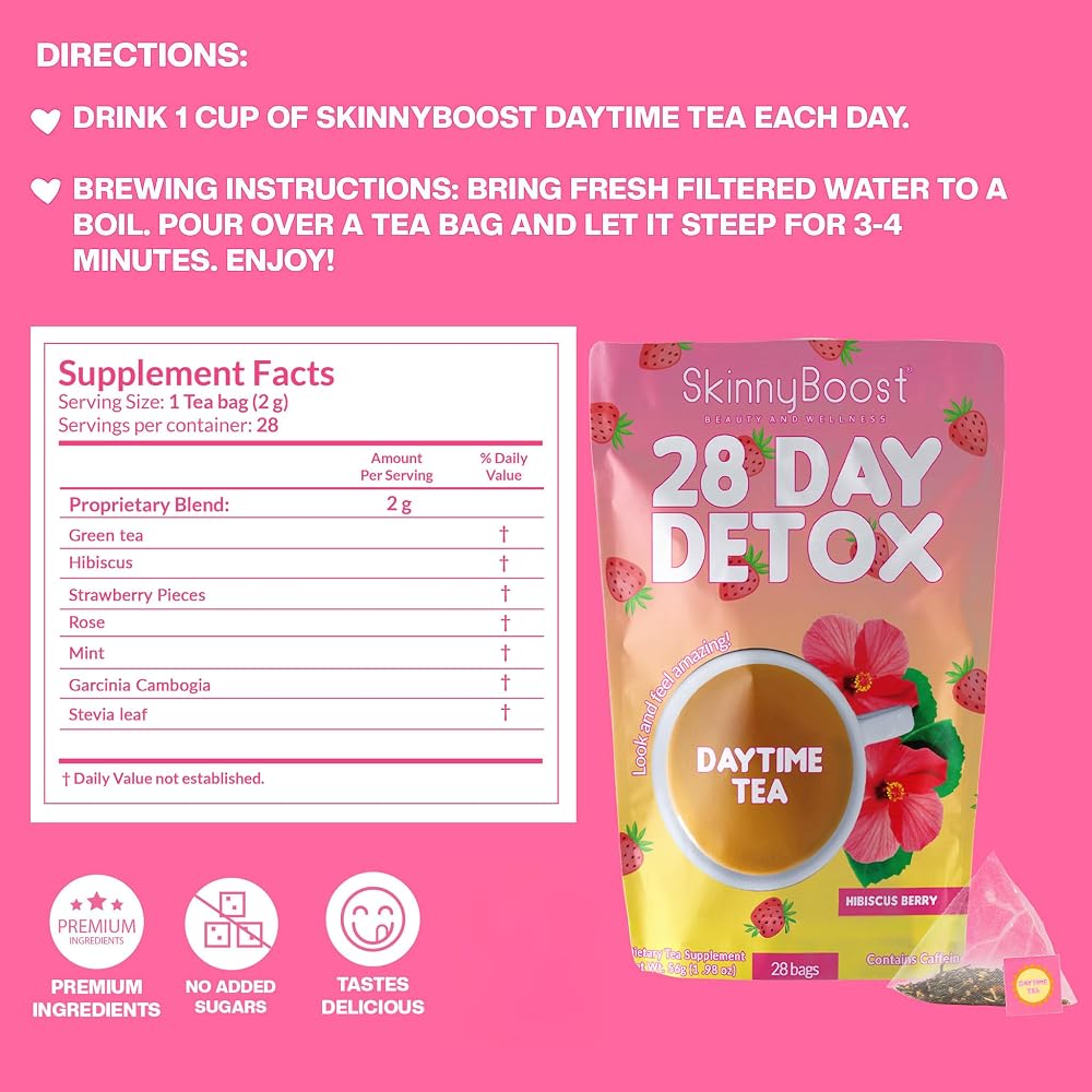 SkinnyBoost Detox Tea Kit with Green Tea & Garcinia Cambogia - image 2