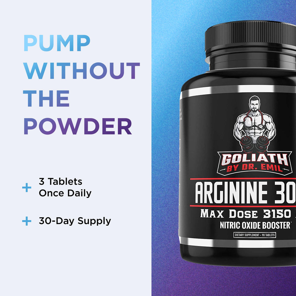 DR. EMIL NUTRITION Dr Emil's L Arginine - Nitric Oxide Supplement