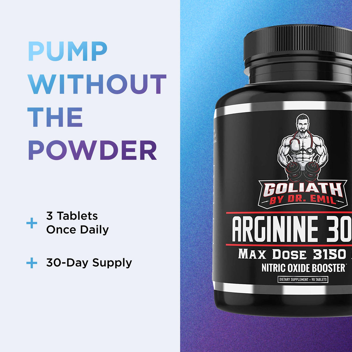 DR. EMIL NUTRITION Dr Emil's L Arginine - Nitric Oxide Supplement