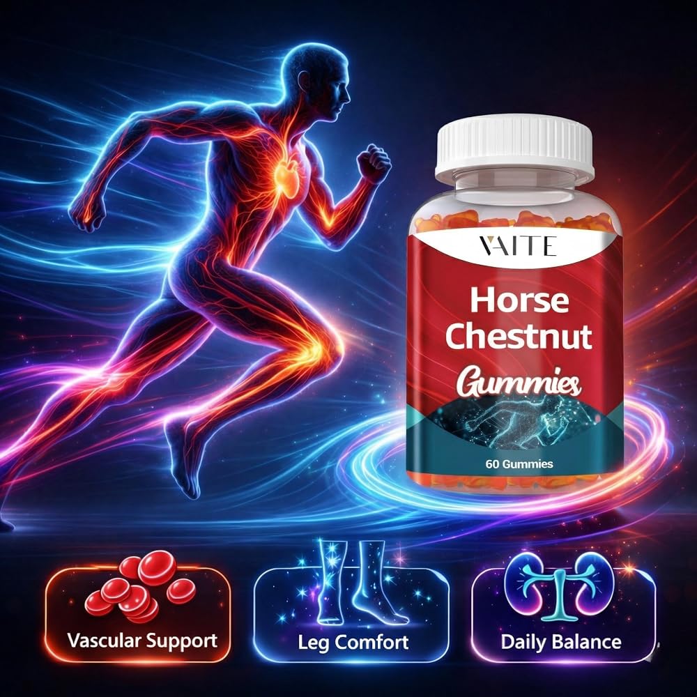 VAITE Horse Chestnut Extract Gummies Vein Support - 60 Count - image 2