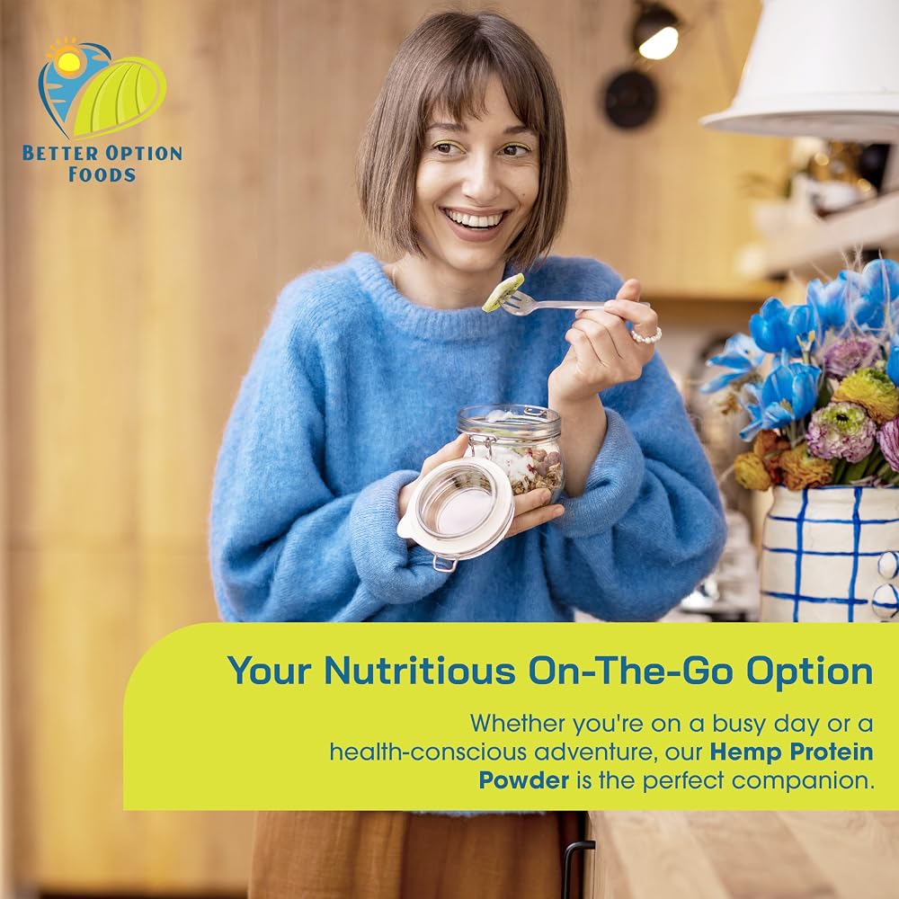 Better Option Foods Hemp Powder - Easy-to-Digest Fiber Protein Powder - image 6