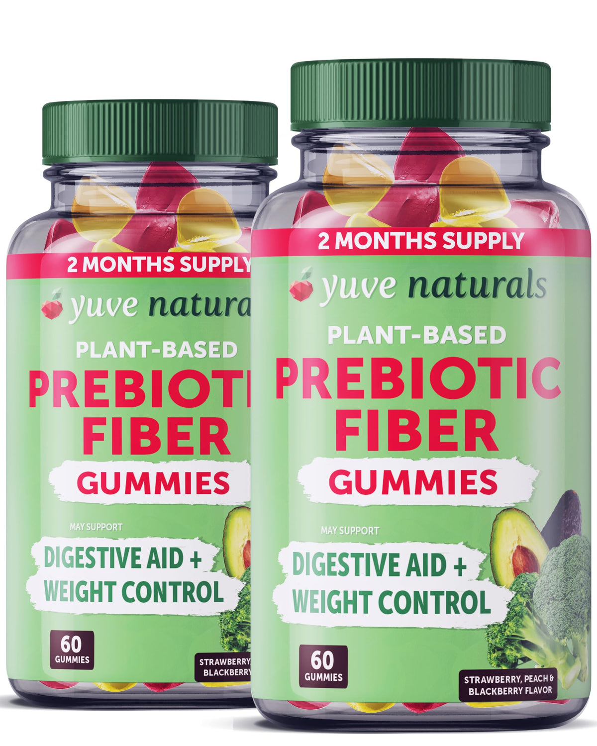 Yuve Vegan Prebiotic Gummies Supplement
