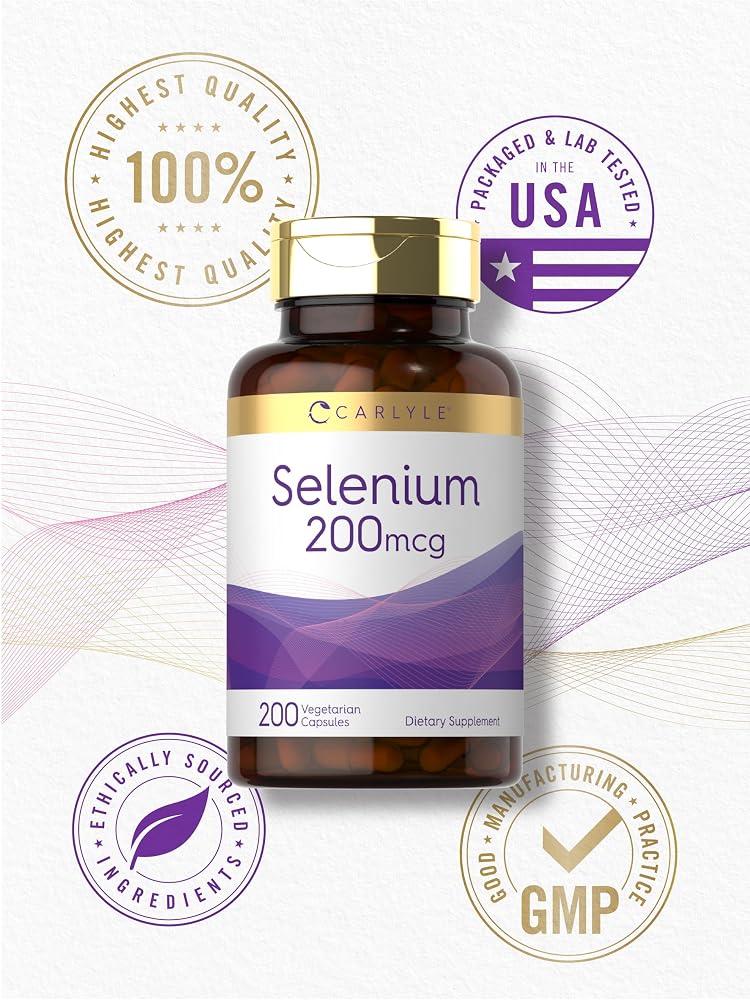 Carlyle Yeast Free Selenium 200 mcg - 200 Capsules - image 6
