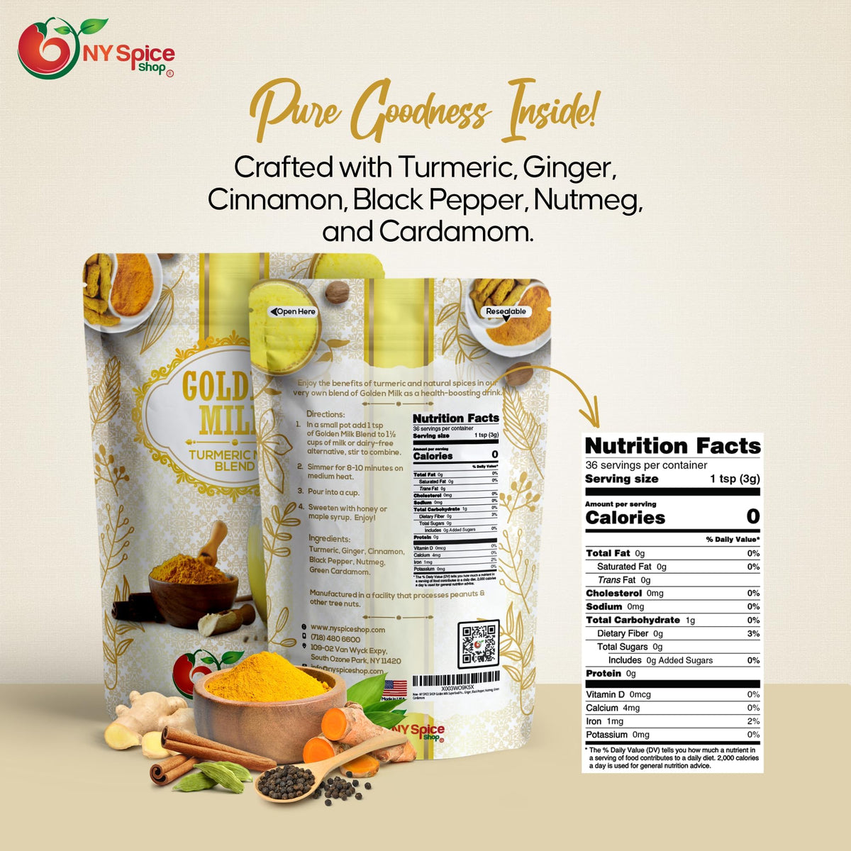 NY Spice Shop Golden Milk Powder