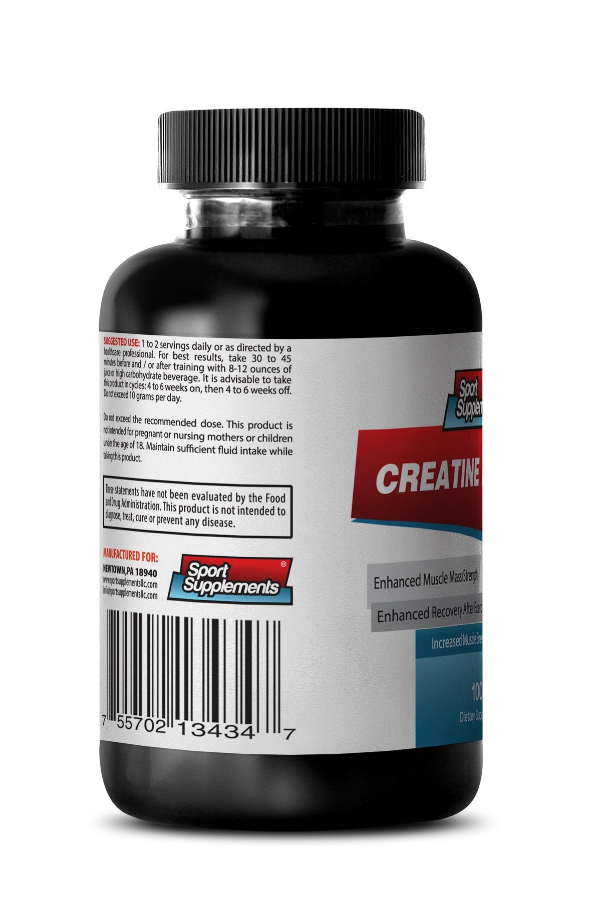 Sport Supplements Creatine Powder for Energy and Stamina - 100g - image 3