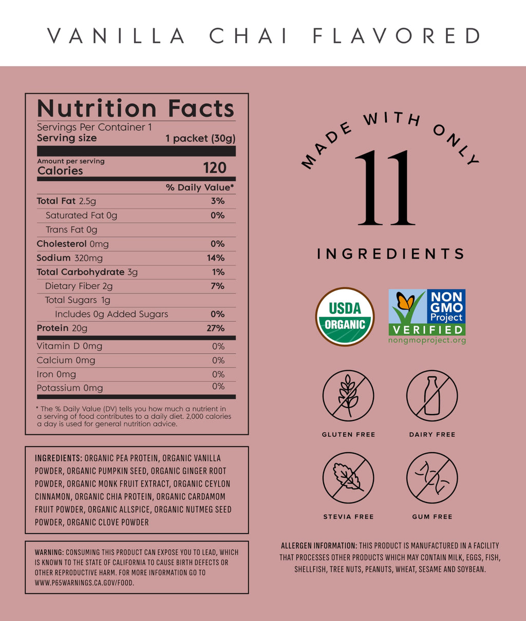 Truvani Vegan Pea Protein Powder