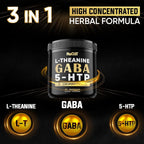 NUQIIT 3in1 GABA L-Theanine 5-HTP Brain Support - 90 Capsules - image 2
