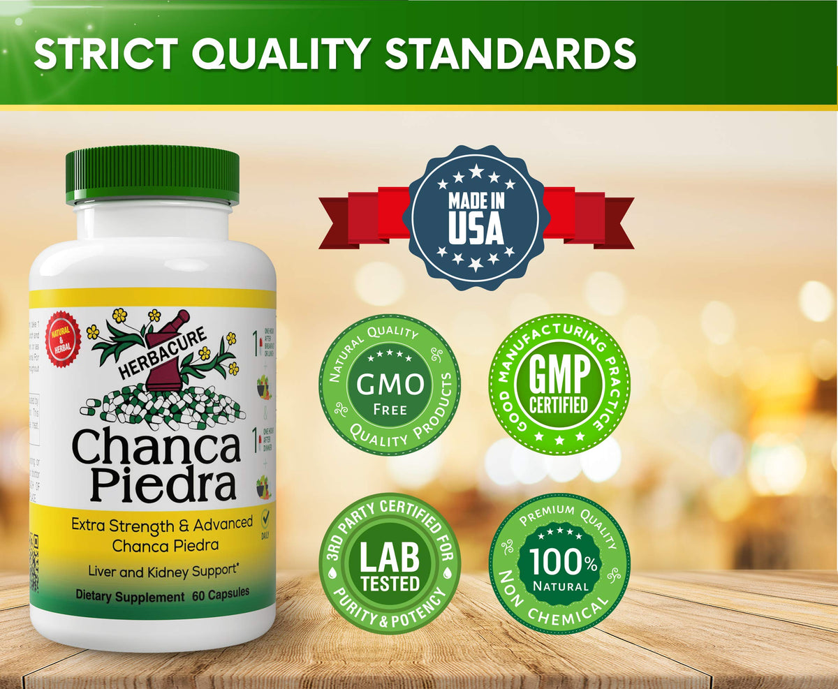 HERBACURE Chanca Piedra 500 mg Kidney Health - 60 Capsules - image 5