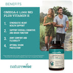 NatureWise Vitamin B Complex & Omega 3 Fish Oil Bundle - 540 Softgels - image 3