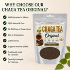ChagaTeaShop Siberian Chaga Mushroom Loose Tea Caffeine Free Natural
