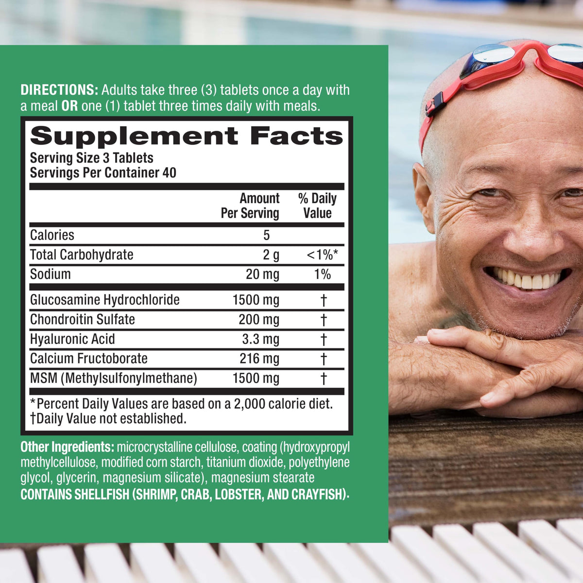 Move Free Advanced Joint Support Glucosamine Chondroitin MSM - 360 Tablets - image 3