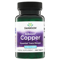 Swanson Copper Tablets Chelated 2 mg - 300 Tablets