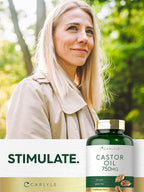 Carlyle Castor Oil Softgels 750 mg - 200 Softgels - image 6