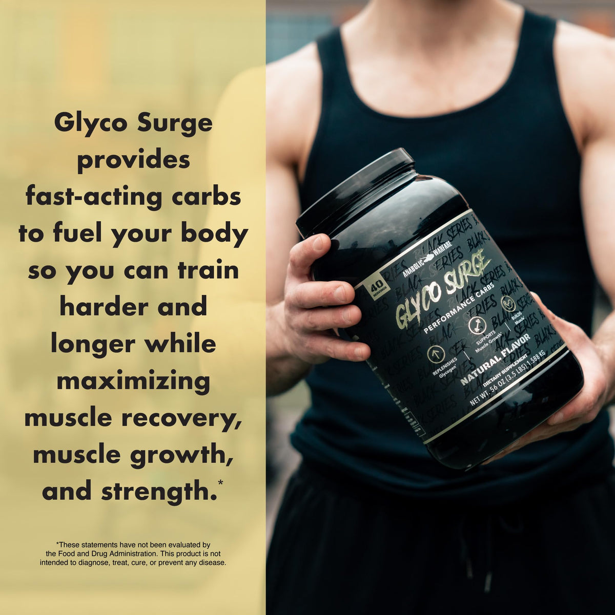 Anabolic Warfare Glyco Surge Intra & Post Workout Carb Powder - 40 Servings - image 7