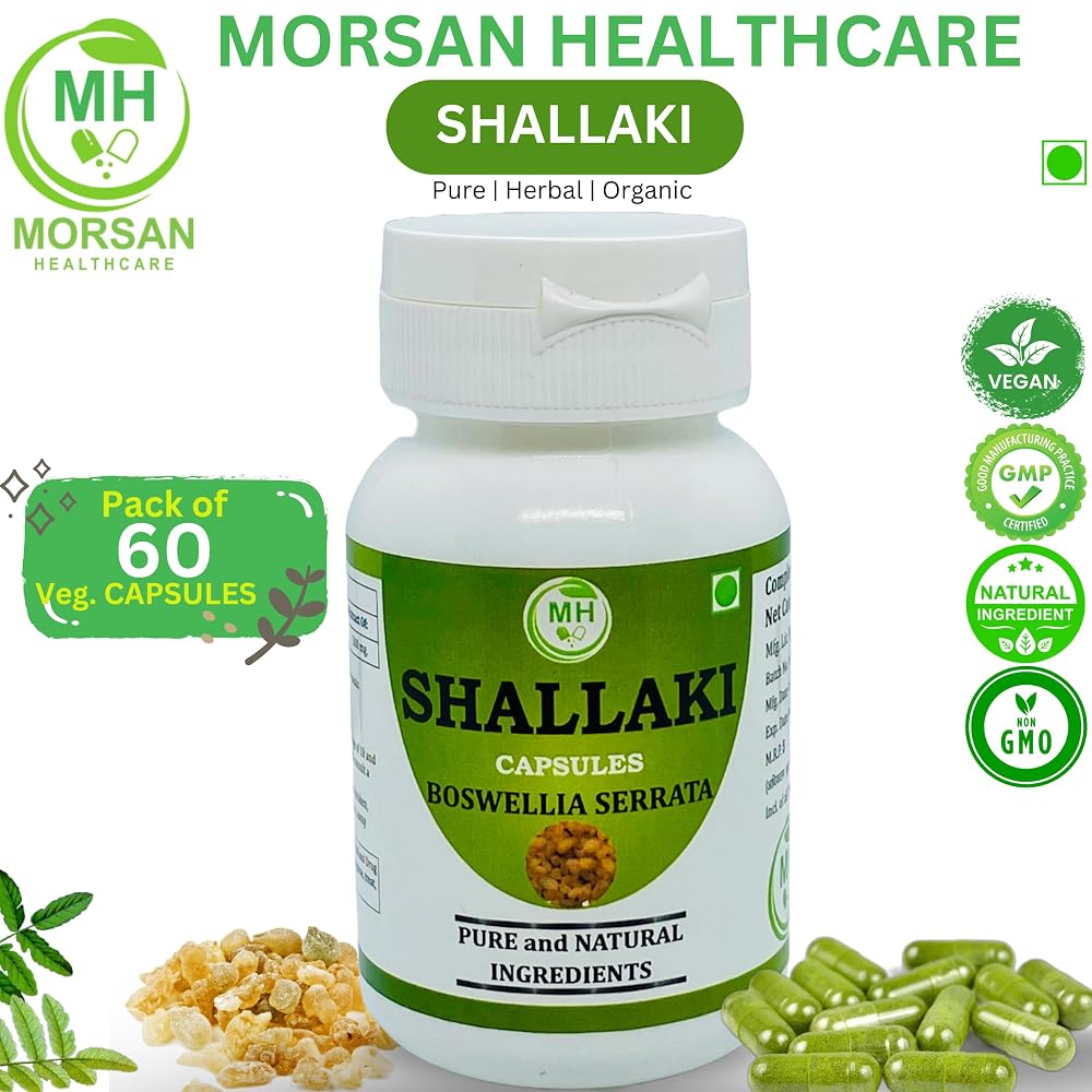 Morsan Healthcare Shallaki Boswellia serrata 500 mg - 60 Vegetarian Capsules - image 5