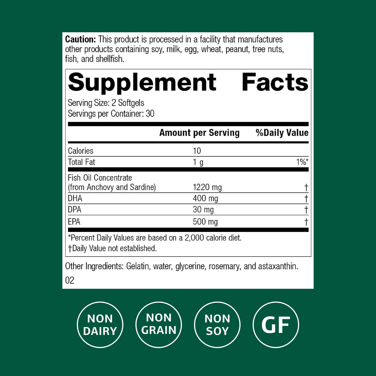 Standard Process Olprima EPA/DHA Omega-3 Brain Health - 60 Softgels - image 2