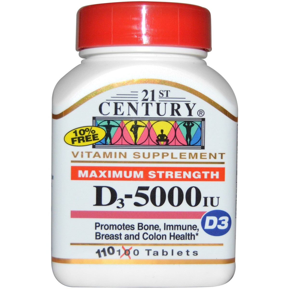 21st Century Vitamin D3 5000 IU Tablets - 330 Tablets