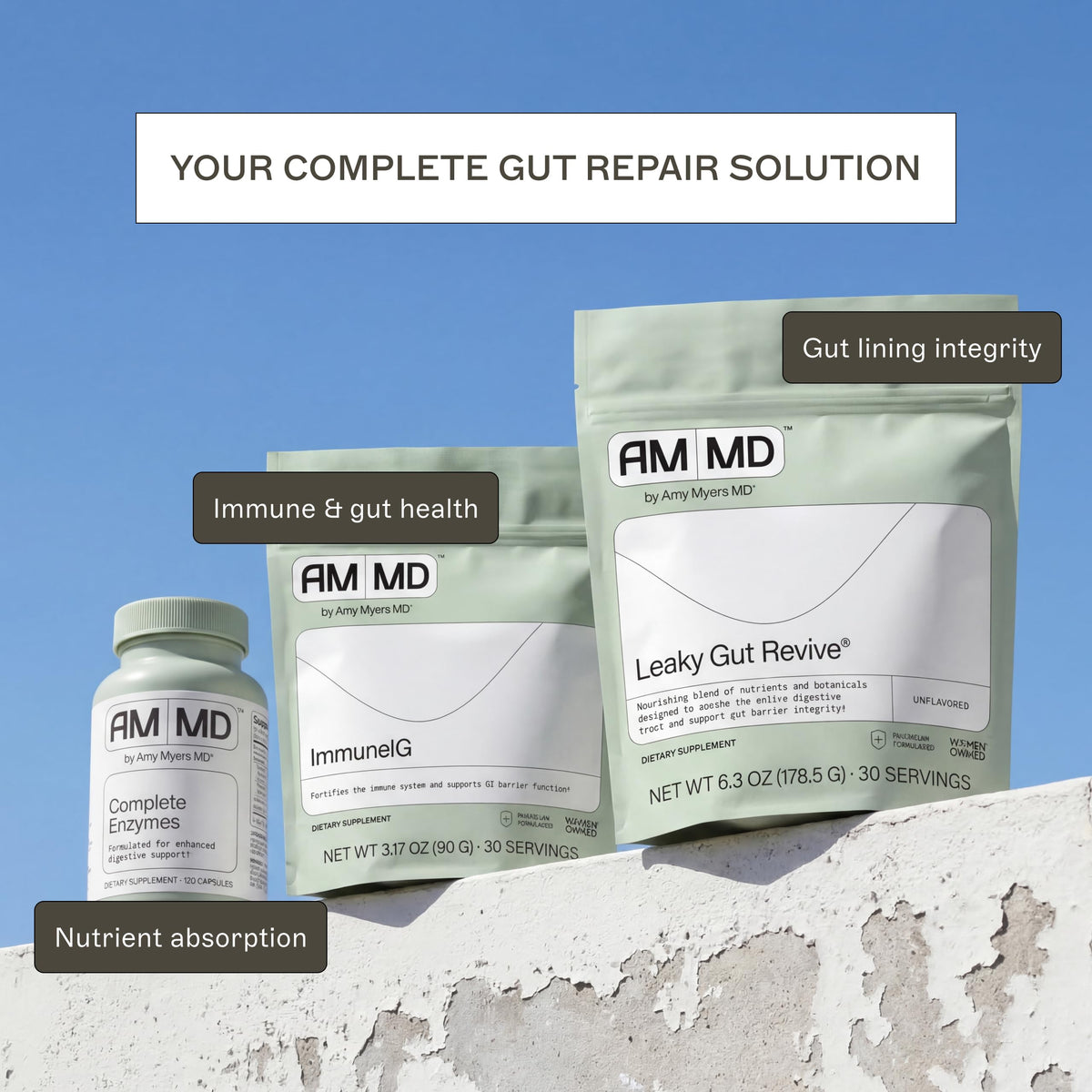 Amy Myers MD Leaky Gut Revive L-Glutamine Powder - 30 Servings - image 7