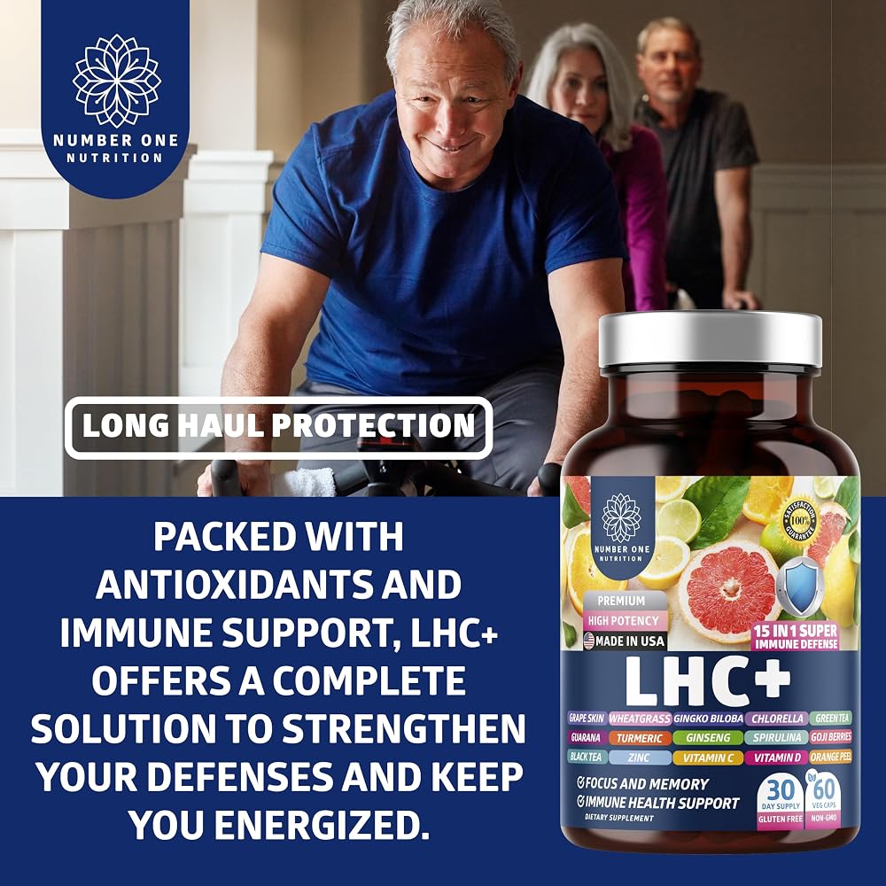 Number One Nutrition LHC+ Immune Support Supplement - 60 Vegetarian Capsules - image 6