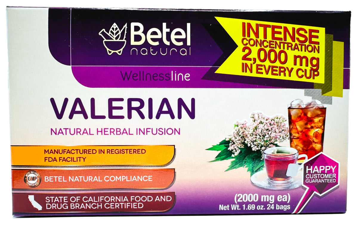 Betel Natural Valerian Tea for Sleep & Relaxation - 24 Tea Bags - image 3