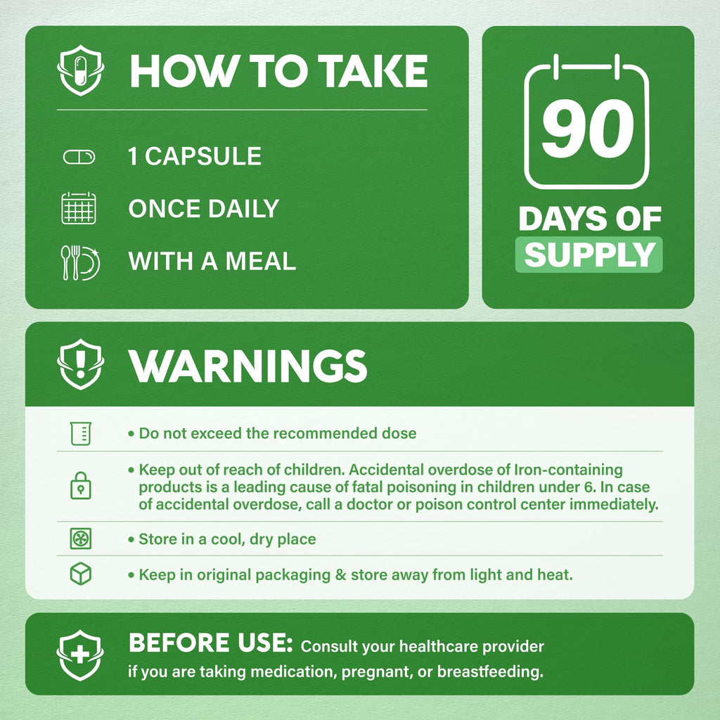 NUTRAHARMONY Bariatric Multivitamin with Iron 45mg - 90 Capsules - image 10