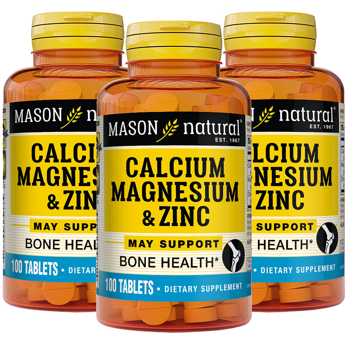Mason Natural Calcium Magnesium & Zinc Tablets - 300 Count