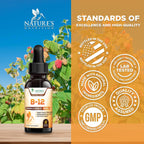Nature's Nutrition Vitamin B12 Drops Methylcobalamin Energy Support - 2 Fl Oz - image 4