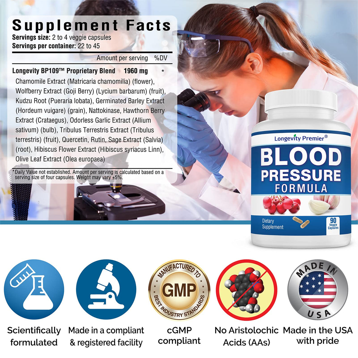 Longevity Blood Pressure Formula - Scientifically formulated