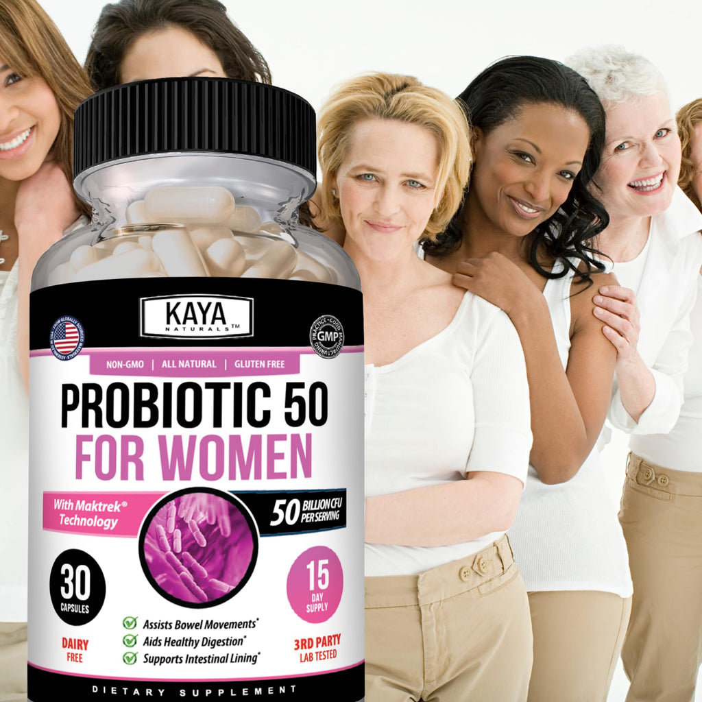 Kaya Naturals Womens Probiotic 50 Billion CFU