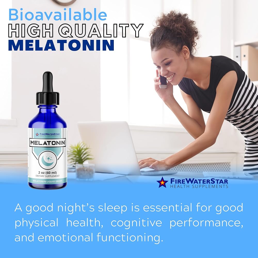 FWS Liquid Melatonin Drops for Sleep - 2 Fl Oz - image 3