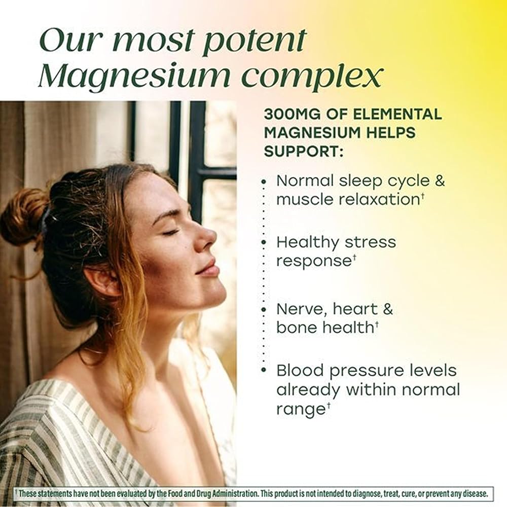 MegaFood Magnesium Glycinate, Malate, Citrate 300mg - 120 Capsules - image 4