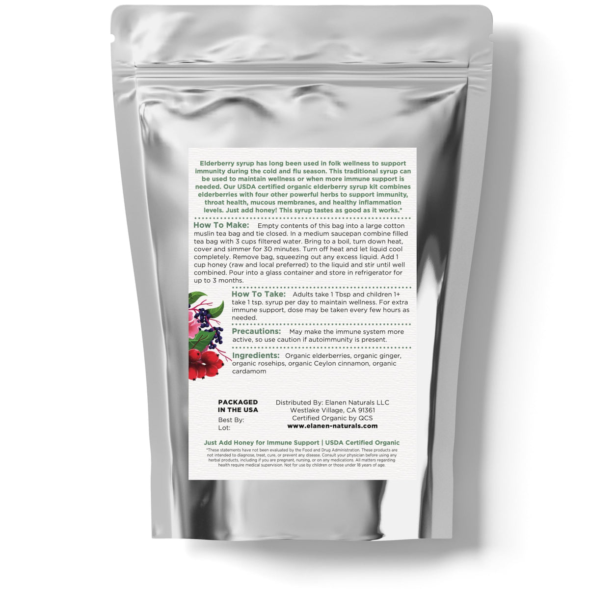 Elanen Naturals Organic Elderberry Syrup Kit - 4 oz - image 8