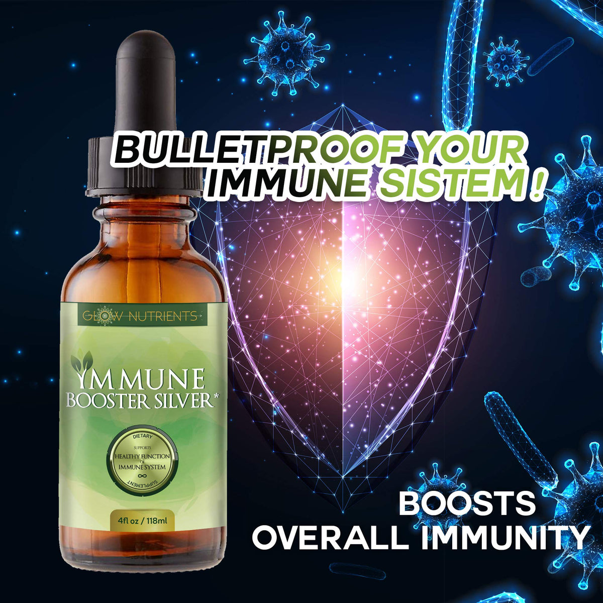 Glow Nutrients Immune Booster Silver Nano Colloidal Silver Liquid - image 5