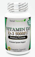 Tarsal Naturals Vitamin D3 5000 IU Capsules - 90 Capsules
